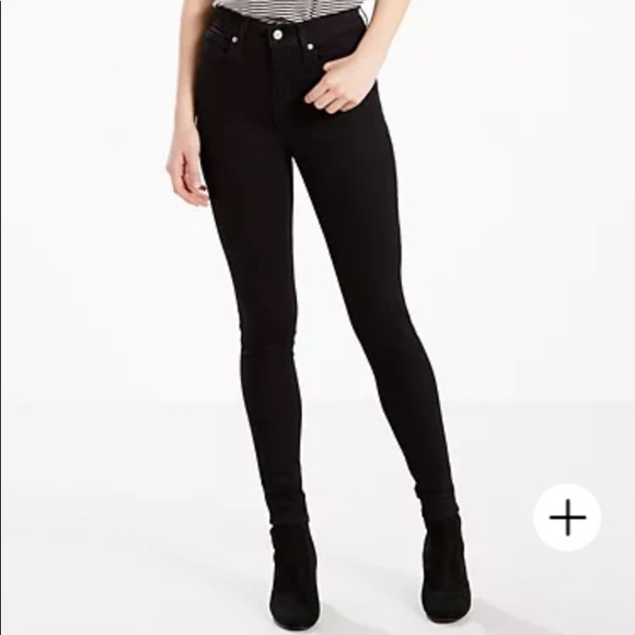 Levi’s 510 Jean’s black Sz 26x26 women’s mid-rise ankle crop skinny jeans NWT - Picture 3 of 16